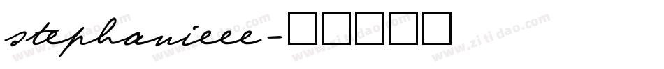 stephanieee字体转换