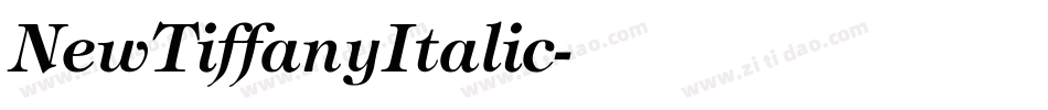 NewTiffanyItalic字体转换