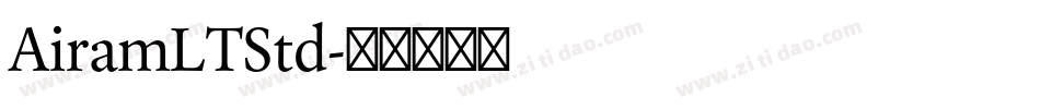 AiramLTStd字体转换