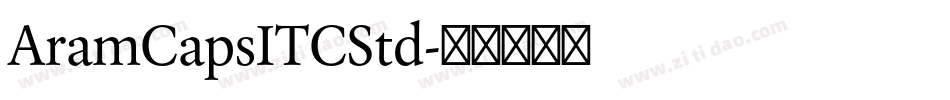 AramCapsITCStd字体转换