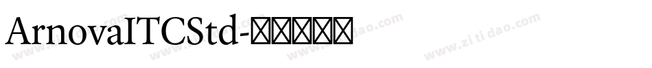 ArnovaITCStd字体转换
