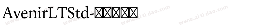 AvenirLTStd字体转换