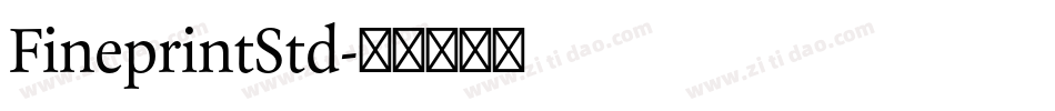 FineprintStd字体转换