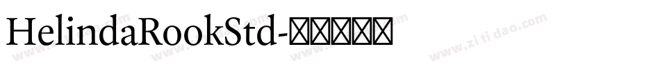 HelindaRookStd字体转换