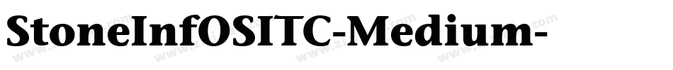 StoneInfOSITC-Medium字体转换