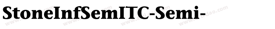 StoneInfSemITC-Semi字体转换