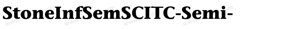 StoneInfSemSCITC-Semi字体转换