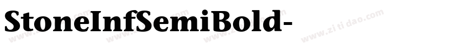 StoneInfSemiBold字体转换