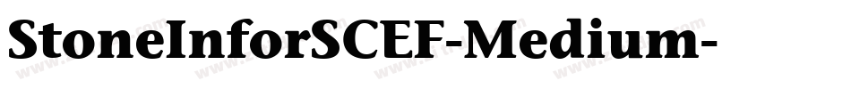 StoneInforSCEF-Medium字体转换