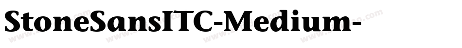 StoneSansITC-Medium字体转换
