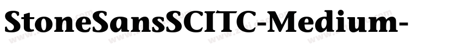 StoneSansSCITC-Medium字体转换