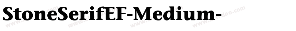 StoneSerifEF-Medium字体转换