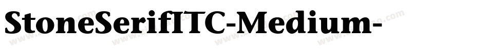 StoneSerifITC-Medium字体转换