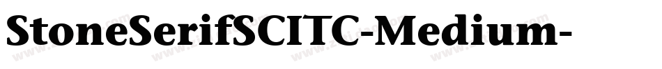 StoneSerifSCITC-Medium字体转换