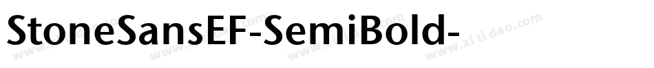 StoneSansEF-SemiBold字体转换