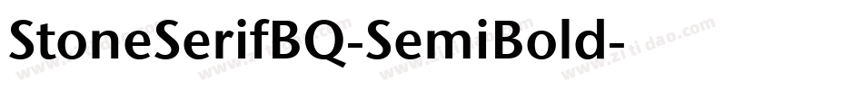 StoneSerifBQ-SemiBold字体转换