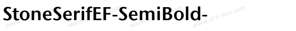 StoneSerifEF-SemiBold字体转换
