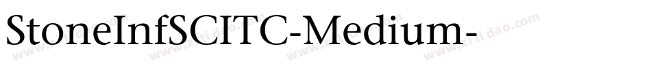 StoneInfSCITC-Medium字体转换