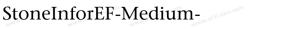 StoneInforEF-Medium字体转换