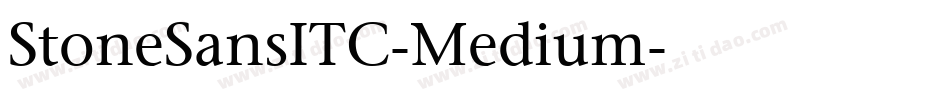 StoneSansITC-Medium字体转换
