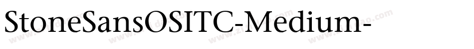 StoneSansOSITC-Medium字体转换