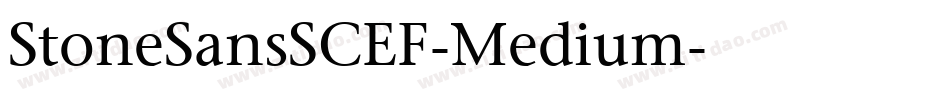 StoneSansSCEF-Medium字体转换