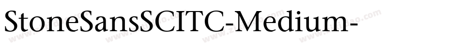 StoneSansSCITC-Medium字体转换