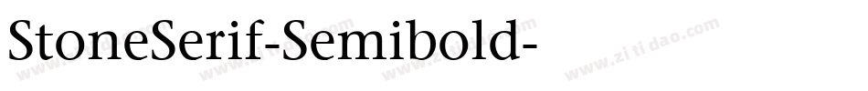 StoneSerif-Semibold字体转换