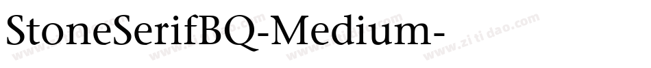 StoneSerifBQ-Medium字体转换