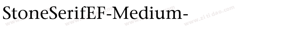 StoneSerifEF-Medium字体转换