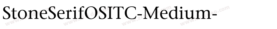 StoneSerifOSITC-Medium字体转换