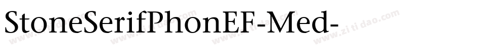 StoneSerifPhonEF-Med字体转换