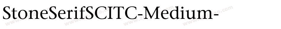 StoneSerifSCITC-Medium字体转换