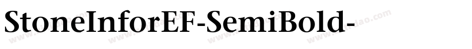 StoneInforEF-SemiBold字体转换