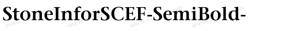 StoneInforSCEF-SemiBold字体转换