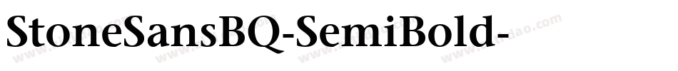 StoneSansBQ-SemiBold字体转换