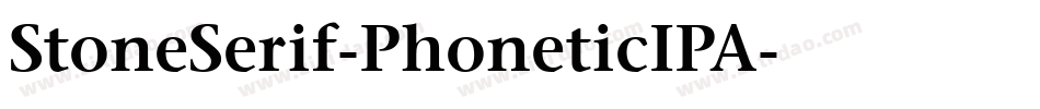 StoneSerif-PhoneticIPA字体转换