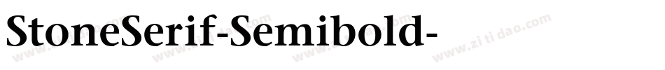 StoneSerif-Semibold字体转换