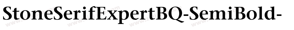 StoneSerifExpertBQ-SemiBold字体转换
