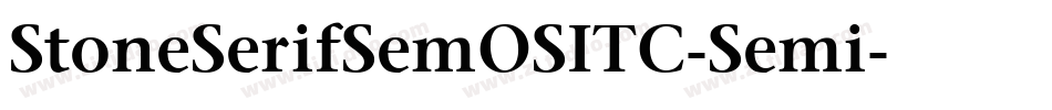 StoneSerifSemOSITC-Semi字体转换