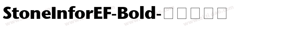StoneInforEF-Bold字体转换