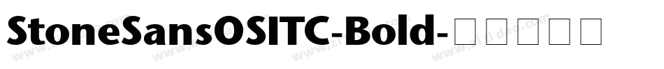 StoneSansOSITC-Bold字体转换
