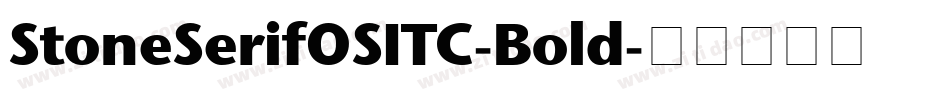 StoneSerifOSITC-Bold字体转换