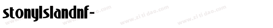 stonylslandnf字体转换
