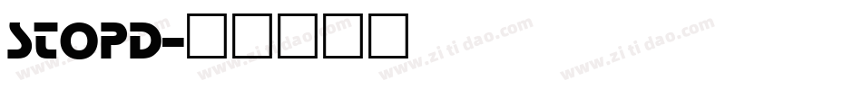 StopD字体转换