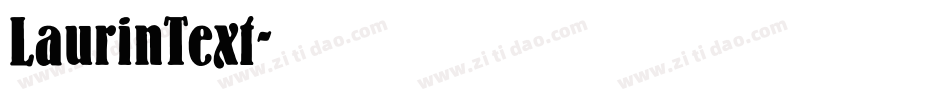 LaurinText字体转换