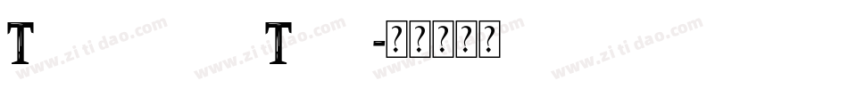 TanglewoodTales字体转换
