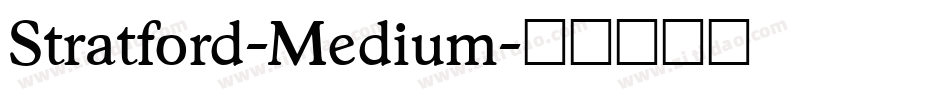 Stratford-Medium字体转换