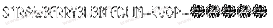 Strawberrybubblegum-Kv0p字体转换