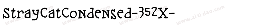StrayCatCondensed-352X字体转换